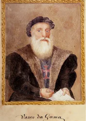 Porträt von Vasco de Gama - in The Life of Prince Henri of Portugal surnamed the Navigator von Richard Henri Major
