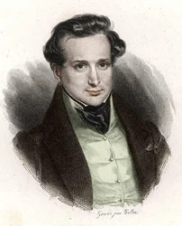 Porträt von Victor Hugo, junger Mann