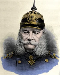 Porträt von Wilhelm I. (1797-1888), König von Preußen und Kaiser von Deutschland. Gravur aus dem späten 19. Jahrhundert.