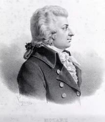 Porträt von Wolfgang Amadeus Mozart (1756 - 1791)