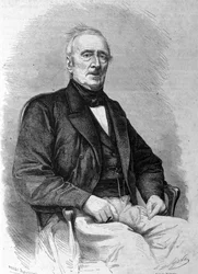 Porträt des französischen Dichters Alphonse de Lamartine (1790 - 1869)