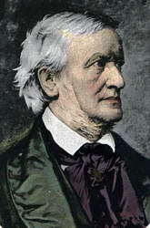 Porträt des deutschen Komponisten Richard Wagner (1813-1883)