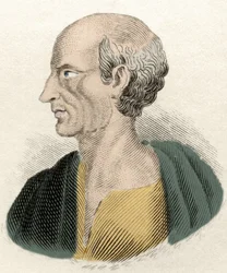 Porträt des griechischen Philosophen Antisthenes (444-365 v. Chr.)