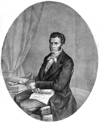 Porträt des Patrioten und Musikers Piero Maroncelli