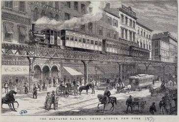 Hochbahn auf der 3rd Avenue, New York