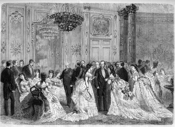 Empfang des Präsidenten der Republik Adolphe Thiers im Palais de l