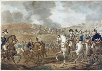 Darstellung der Schlacht von der Moskowa in Borodino am 7. September