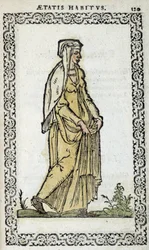 Römische Frau - in „Habits et effigies“ von Jean Slupérino