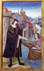 Königlicher Bote, 15. Jahrhundert (Miniatur)