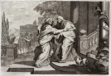 Bibel von Royaumont, Neues Testament: Heimsuchung. Illustration von 1811