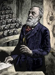 Rudolf Virchow (1821-1902), deutscher Arzt und Politiker.
