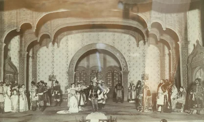 Szene aus dem Theaterstück "Der falsche Dmitri" von Alexander Nikolajewitsch Ostrowski