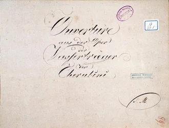 Noten von Die zwei Tage (Ouvertüre), Oper von Luigi Cherubini