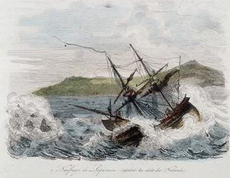 Untergang des Schiffes von Jean-François Galaup, Graf von La Pérouse