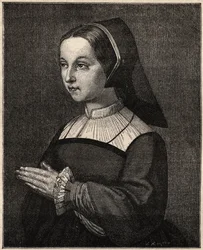 St. Jane Frances de Chantal - Porträt von Sainte Jeanne-Francoise (Jeanne Francoise Fremyot, Baronin von Rabutin de Chantal) von Chantal Gründerin der Heimsuchung (1572-1641) (Porträt von St. Jane Frances de Chantal (Jeanne-Francoise Fremyot, Baronin von C