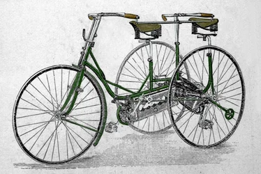 Tandem-Dreiradmodell.