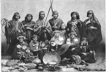 Die Araukaner im Jardin d