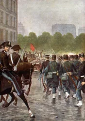 Das Bava-Beccaris-Massaker, benannt nach dem italienischen General Fiorenzo Bava-Beccaris, bezieht sich auf die Niederschlagung weit verbreiteter Unruhen in Mailand im Mai 1898. Italien) von Paolo Giudici