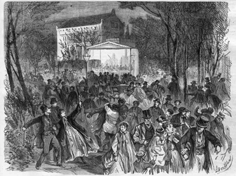 Die Berliner Brauereien: der Tempel des Bockbiers - Gravur in „Le Journal Illustré“