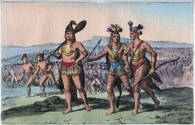 Die Häuptlinge von Florida auf dem Weg zum Krieg