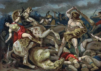 Die Arbeiten des Herkules: Herkules nimmt den Gürtel bei Hippolyte, Anfang des 20. Jahrhunderts