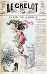 Die Lohengrin-Frage: Denkmalprojekt zu Ehren von Wagner - in „Le Grelot“ vom 20.09.1891