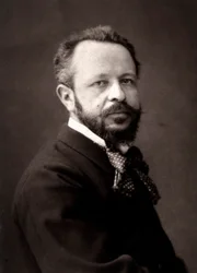 Der Künstler James-Alexandra Walker fotografiert anlässlich des Pariser Salons 1881