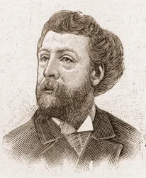 Die Mitglieder der Académie Française im Jahr 1895: Porträt von Edouard Pailleron (1834-1899), französischer Dichter und Dramatiker.
