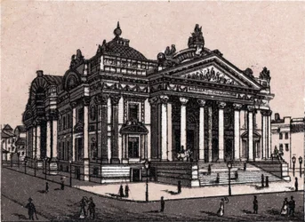 Die neue Börse in Brüssel, Belgien