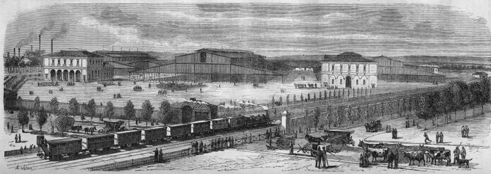 Transformationen von Paris unter dem Zweiten Kaiserreich, Paris Haussmann: Der neue Marsch zum Vieh von La Villette.