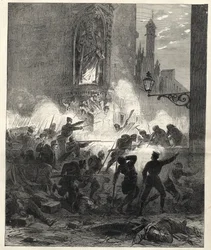 Aufstand der Republikaner in Katalonien: Kämpfe in Barcelona in der Nacht vom 25. auf den 26. September 1869 - Sexenio Democrático (sechs demokratische Jahre) - Spanien unter der Herrschaft von General Francisco Serrano 1869/1870 - Republikanischer Aufstan