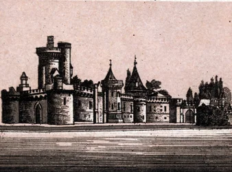 Wien, Österreich: Ansicht des Schlosses Laxenburg (Schloss Laxenburg in Wien). in „Die Welt illustriert 168 Ansichten“ Undatiert (spätes 19. Jahrhundert)