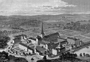 Ansicht der Abtei von Port Royal des Champs