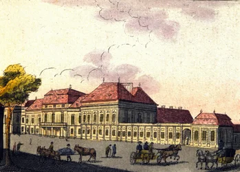 Ansicht der Stadt Wien in Österreich, Gravur von 1820