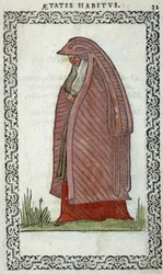 Frau aus Baionne (Bayonne?) - in "Kleidung und Abbildungen" von Jean Sulperius