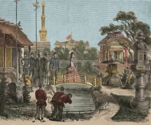 Weltausstellung 1873 in Wien, Österreich - Wiener Weltausstellung - Franz Joseph I. von Österreich