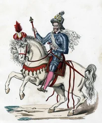 Reiterporträt von König Heinrich IV. von Frankreich, 1596.