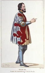 Porträt von Heinrich III., Graf von Luxemburg (1247 - 1284)