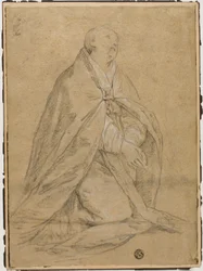 Kniender kirchlicher Heiliger