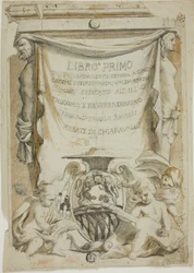 Entwurf für Titelseite des Gitarrenhandbuchs von Ferdinando Valdambrini
