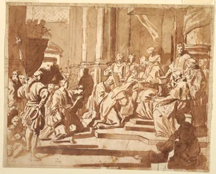 Clemens XI kleidet seine Nichte als Nonne ein, ca. 1700