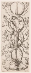 Druck, Ornamenti o Grottesche (Groteskes Ornament), ca. 1653