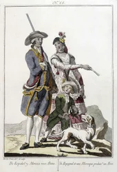 Eine Spanierin und ein Mohr zeugen einen Albino
