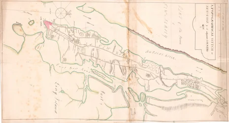 Ein topografischer Entwurf von New York