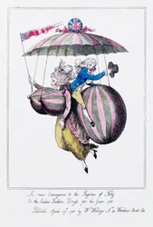 Eine neue Beförderung in den Regionen des Wahnsinns, oder das Ballonkleid der Damen für das Jahr 1786