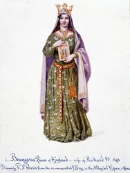 Berengaria von Navarra, Ehefrau von Richard I. von England - Berangere von Navarra - Berengere, Königin von England, Ehefrau von Richard I. 1191.