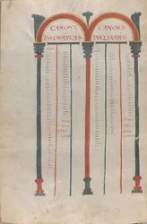 Kanonische Tafeln der vier Evangelien