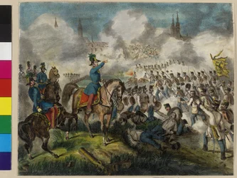Eroberung von Raab am 28. Juni 1849 durch die kaiserlichen Truppen
