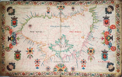 Seekarte des Schwarzen Meers, um 1600