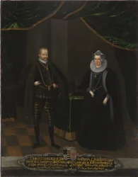 Porträt von Christian I. (1568-1622), Kurfürst von Sachsen und Sophie von Brandenburg (1568-1622), Kurfürstin von Sachsen